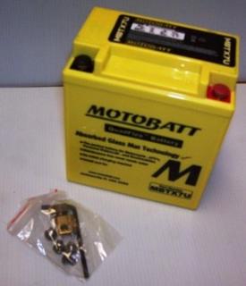 Motorcycle Battery MBTX7U Motobatt Quadflex Battery