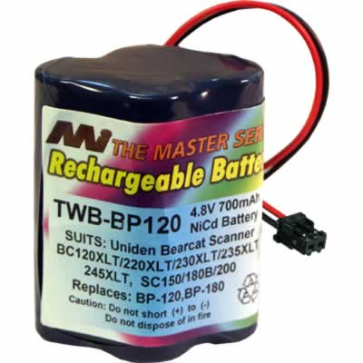 BP120, Uniden BP120 2Way / Transceiver Battery, TWB-BP120 NiCd