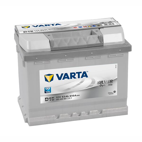 VARTA German Made 12v Car battery D15, 563 400 061 2,  DIN55LH