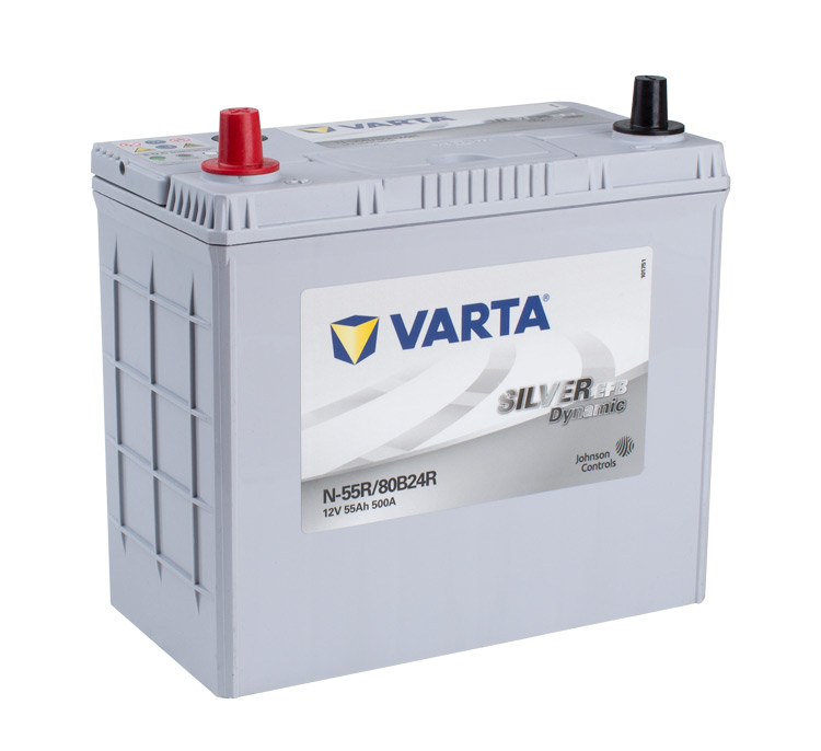 VARTA EFB 12v Car battery EV, SS, HP and Cycle, N55REFB/NS60PP