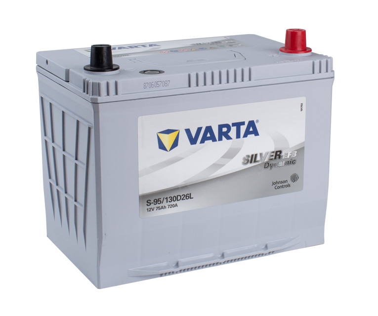 VARTA EFB 12v Car battery EV, SS, HP and Cycle, S95LEFB/130D26L