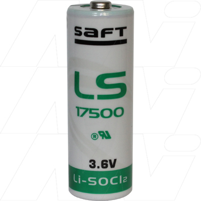 saft A size LS17500 Lithium Thionyl Chloride 3.6v Battery Cell