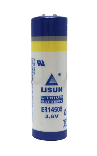 lisun 14500/AA size Lithium Thionyl Chloride 3.6v Battery Cell