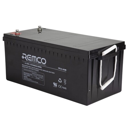 12v 250ah AGM Battery VRLA REMCO