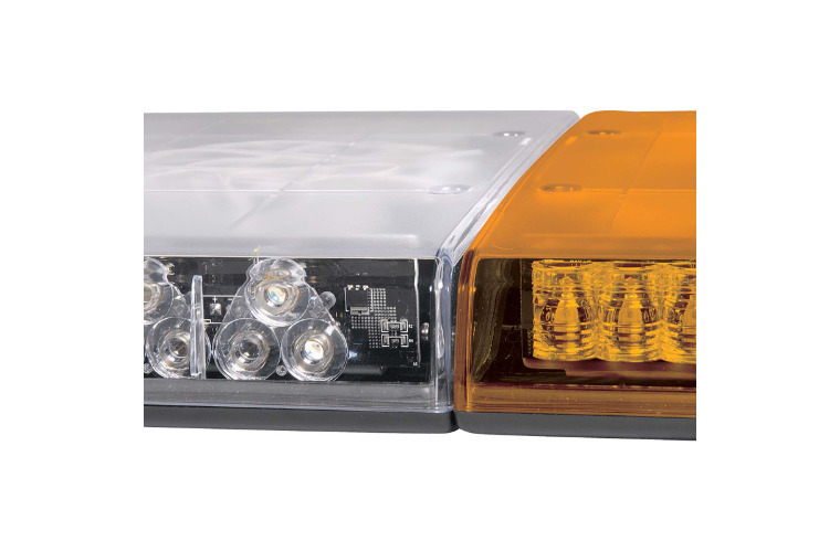 12V Legion Light Bar Amber with built-in Alley lights and Take down lights - 1.7m