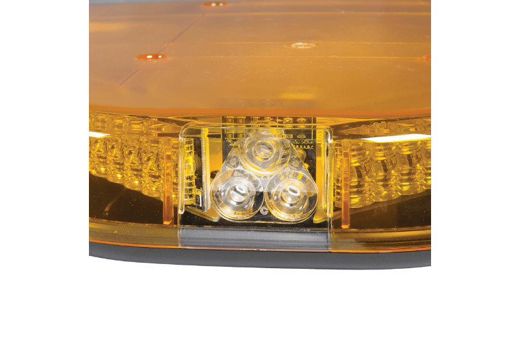 12V Legion Light Bar (Amber, Clear Lens, Illuminated Opal Centre) with built-in Alley lights - 0.9m (free delivery)