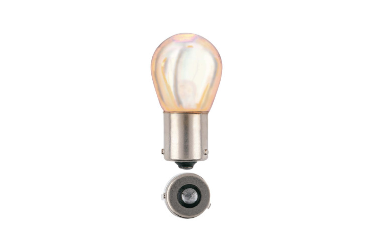 12V 21W AMBER BAU15S PHANTOM INCANDESCENT GLOBES -Box of 10