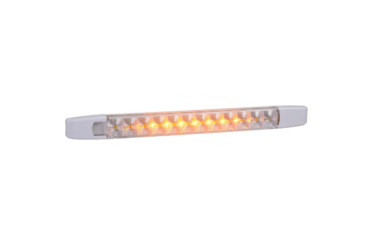 12V DUAL COLOUR L.E.D STRIP LAMP WHITE/AMBER