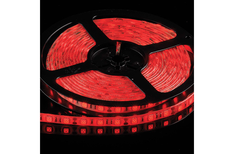 5m Waterproof L.E.D Strip High Output Red 12V (FREE DELIVERY)
