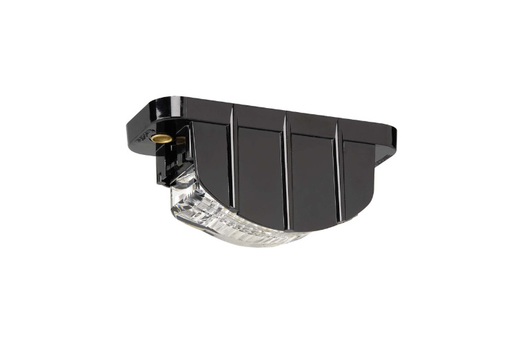 9-33 VOLT MODEL 16 X3 LED LICENCE PLATE LAMP LOW PROFILE BLACK HOUSING (FREE DELIVERY)
