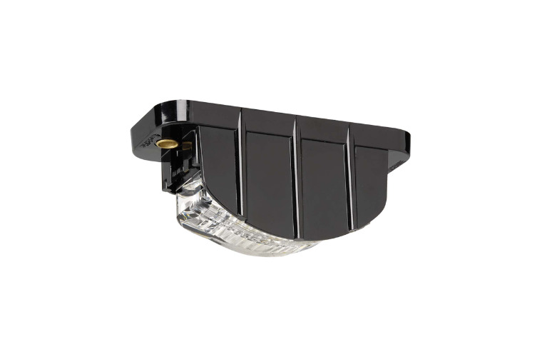 9-33 VOLT MODEL 16 X3 LED LICENCE PLATE LAMP LOW PROFILE BLACK HOUSING