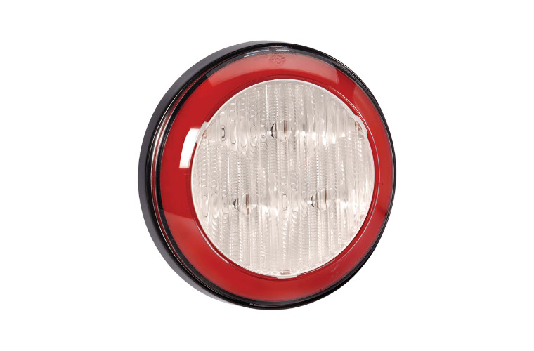 9-33 VOLT MODEL 43 LED REAR STOP LAMP RED WITH RED LED TAIL RING (FREE DELIVERY)