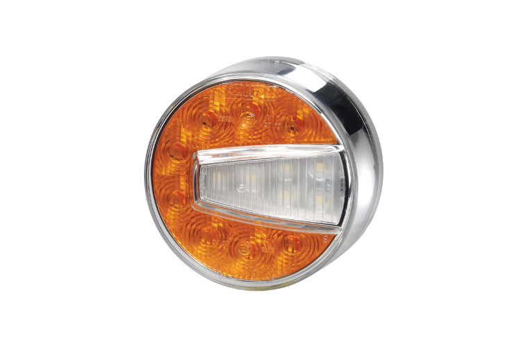 12V LED FRONT DIRECTION INDICATOR AND FRONT POSITION LAMP AMBER WHITE right-hand (FREE DELIVERY)