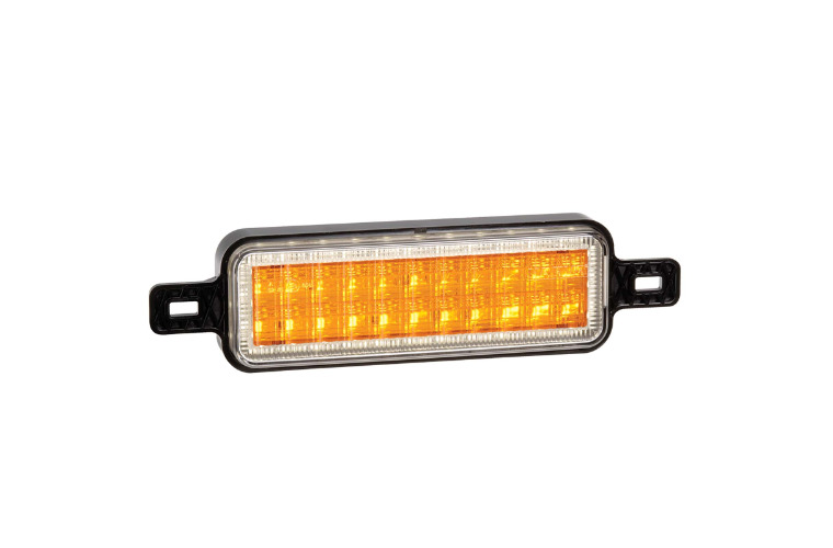 10-33V MODEL 52 LED FRONT DIRECTION INDICATOR LAMP AMBER WITH WHITE PARK RING (FREE DELIVERY)