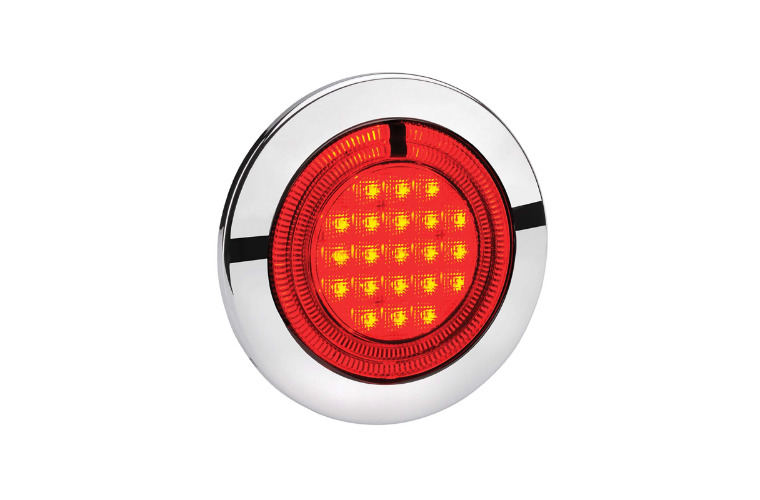 9-33 VOLT MODEL 56 LED REAR STOP LAMP -RED WITH RED LED TAIL RING (FREE DELIVERY)