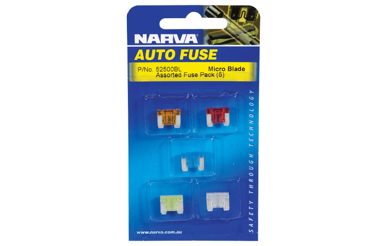 MICRO BLADE FUSE ASSORTMENT (Blister pack of 5)
