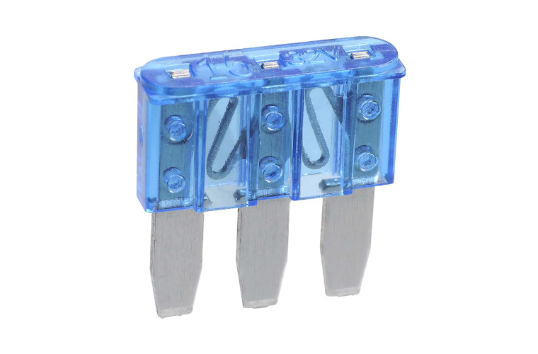 15 AMP BLUE MICRO 3 BLADE FUSE (Blister 5)