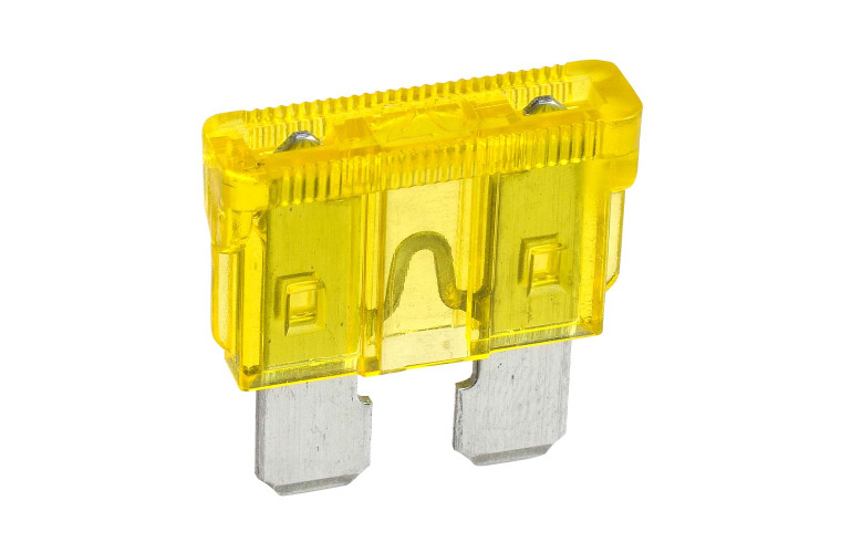 20 AMP YELLOW STANDARD ATS BLADE FUSE (Blister pack of 5)