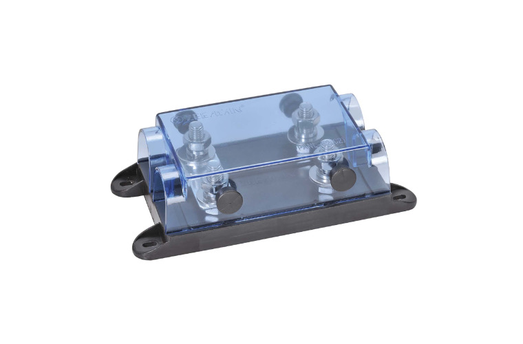 TWIN IN-LINE ANL FUSE HOLDER WITH TRANSPARENT COVER