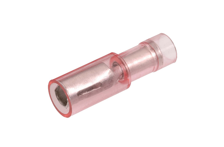 4.0MM FEMALE BULLET TERMINAL OPAQUE RED