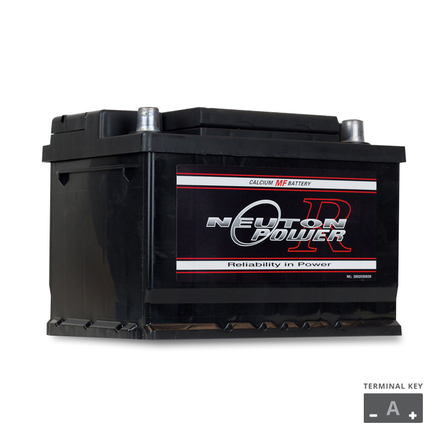 Neuton Power DIN53 Maintenance Free European Automotive Battery 520CCA