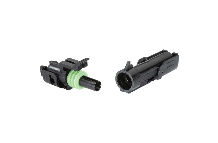 1 WAY FEMALE and MALE WATERPROOF CONNECTOR HOUSING SET
