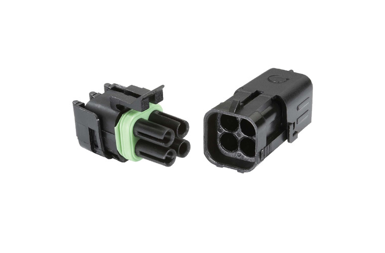 4 WAY FEMALE and MALE WATERPROOF CONNECTOR HOUSING SET