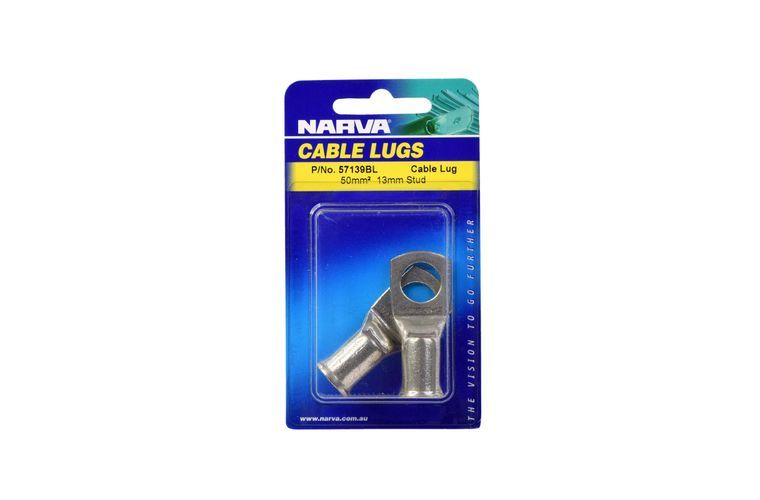 50MM2 12MM STUD FLARED ENTRY CABLE LUG (2 Pack)