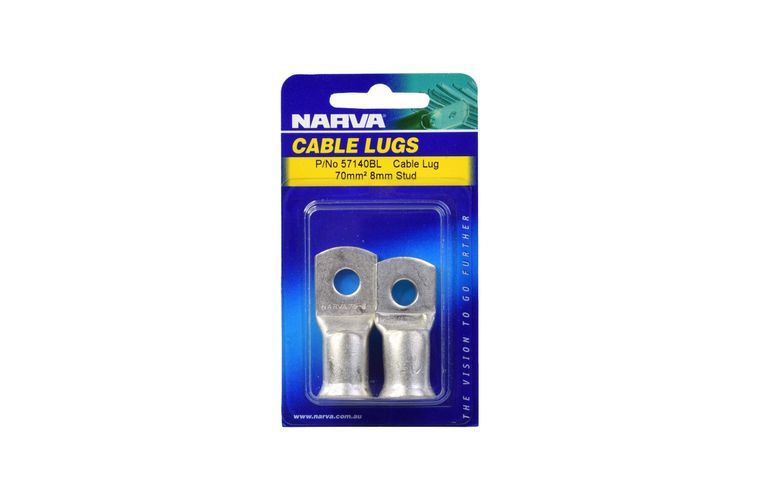 70MM2 8MM STUD FLARED ENTRY CABLE LUG (2 Pack)