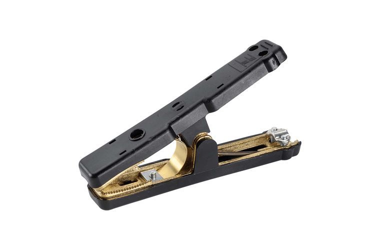 SOLID BRASS BLACK BATTERY CLAMP - 800A BLACK (COPPER BRIDGE)