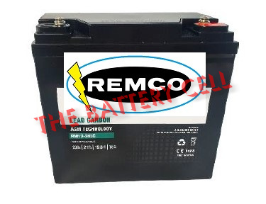 12V 24Ah Lead Carbon REMCO Deep Cycle Battery