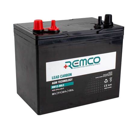 12V 90Ah Lead Carbon AGM Deep Cycle Battery