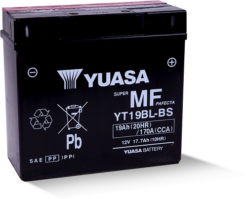 YT19BL-BS 12v YUASA Maintenance Free BMW Motorcycle Battery