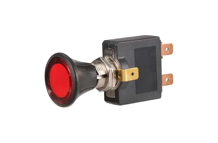 Illuminated Off/On Push/Pull Switch with Red LED