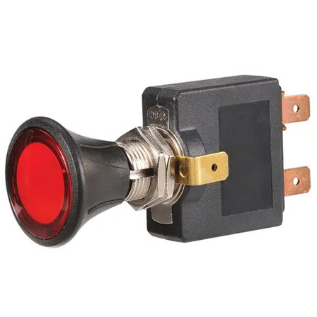 Illuminated Off/On Push/Pull Switch with Red LED