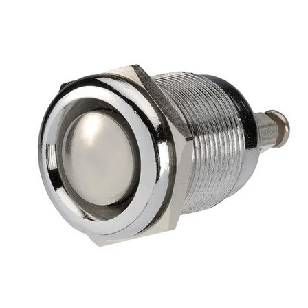 Momentary (On) Push Button Switch -stainless