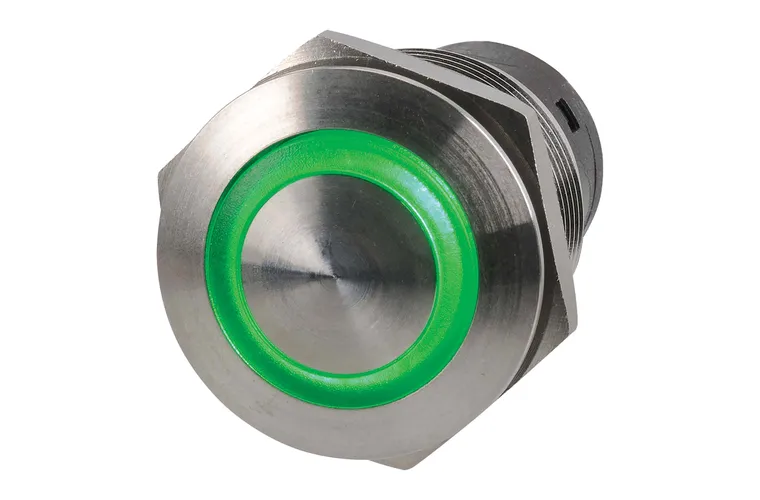 OFF/ON LED PUSH BUTTON SWITCH (GREEN)