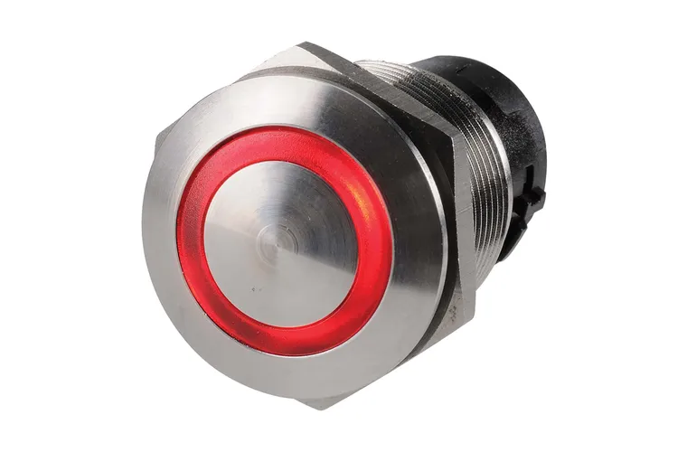 OFF/ON LED PUSH BUTTON SWITCH (RED)