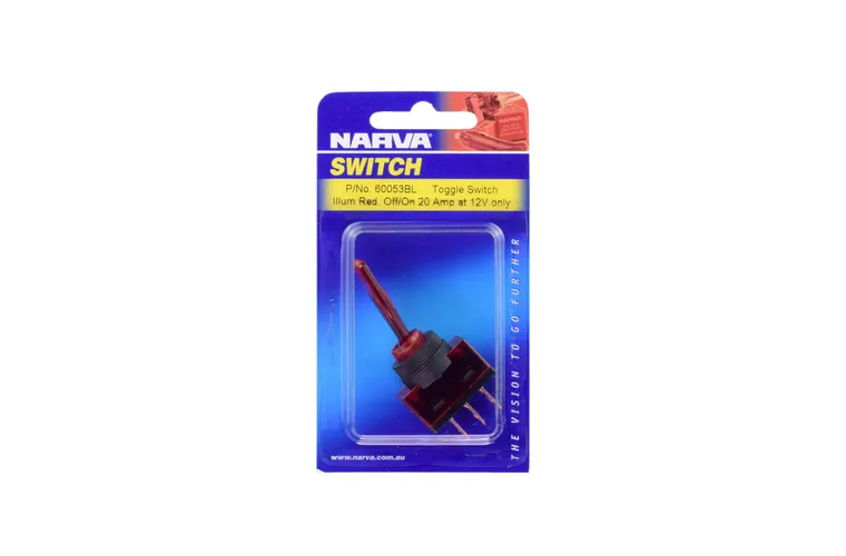 Illuminated Off/On Toggle Switch (Red)