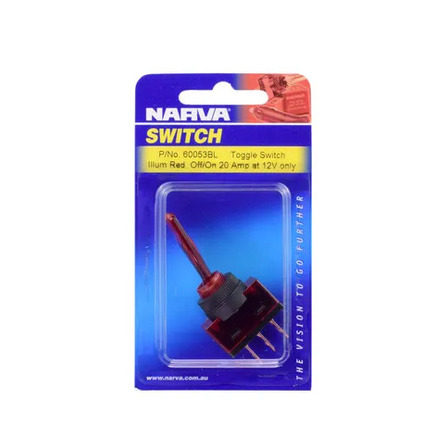 Illuminated Off/On Toggle Switch (Red)