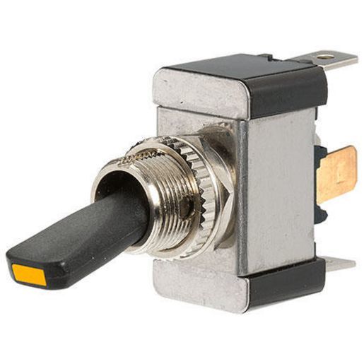 Off/On Heavy-Duty Toggle Switch with Amber LED