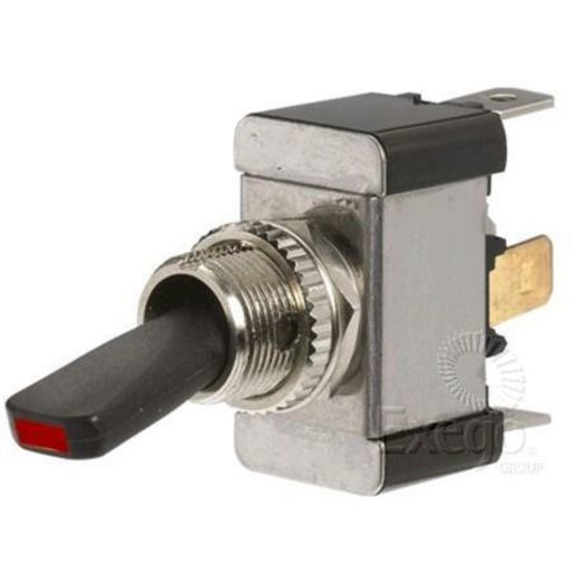 Off/On Heavy-Duty Toggle Switch with Red LED