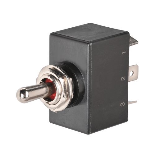 Momentary (On)/Off/Momentary (On) Waterproof Heavy-Duty Toggle Switch