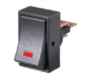 Off/On Rocker Switch with Red LED