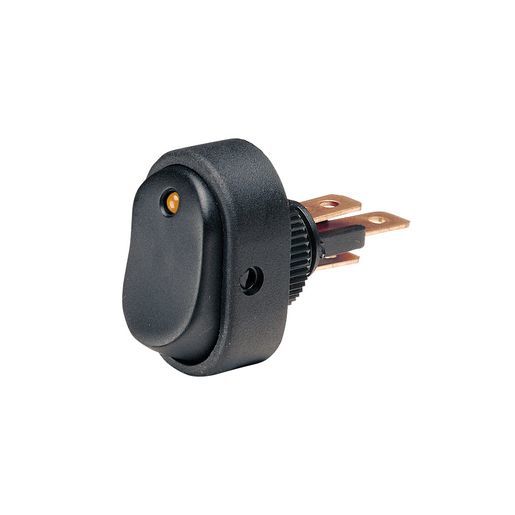 Off/On Rocker Switch with Amber LED