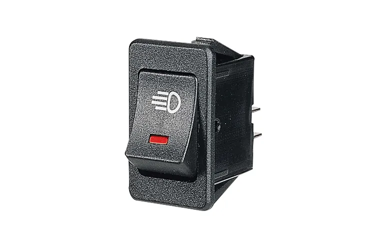 Off/On Rocker Switch with Red LED and Driving Lamp Symbol