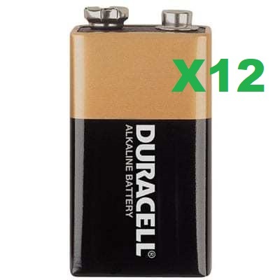 Duracell 9V MN1604 Alkaline Battery (Box of 12)