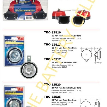 HORN 12 Volt Low Tone Disc Horn - The Battery Cell