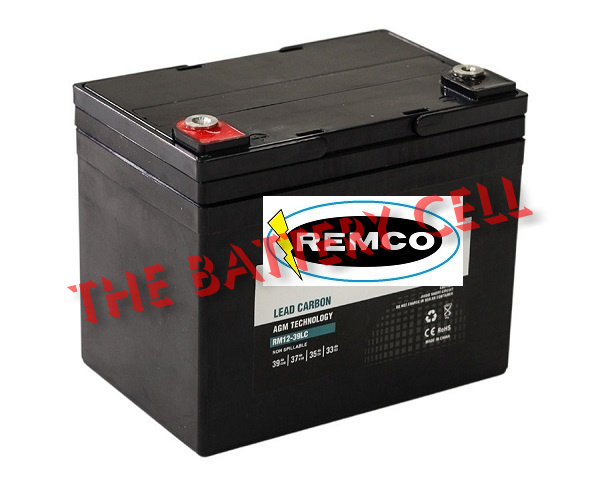 12V 39Ah Lead Carbon REMCO Deep Cycle Battery