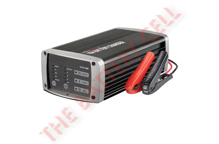 12V Automatic 10 Amp 7 Stage Battery Charger. AGM, WET, GEL, CALCIUM and LITHIUM